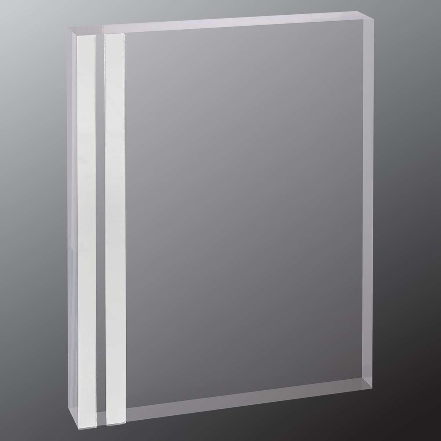 Rectangle Acrylic with Silver Edge