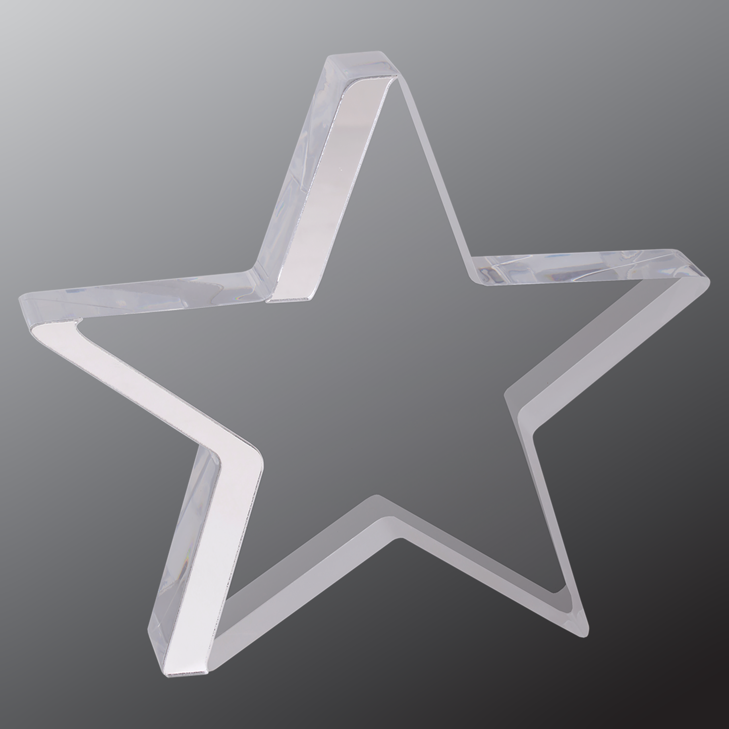 Star Acrylic with Silver Edge