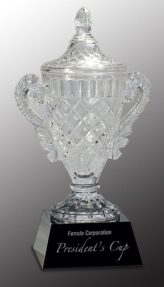 Crystal Cup on Black Pedestal Base