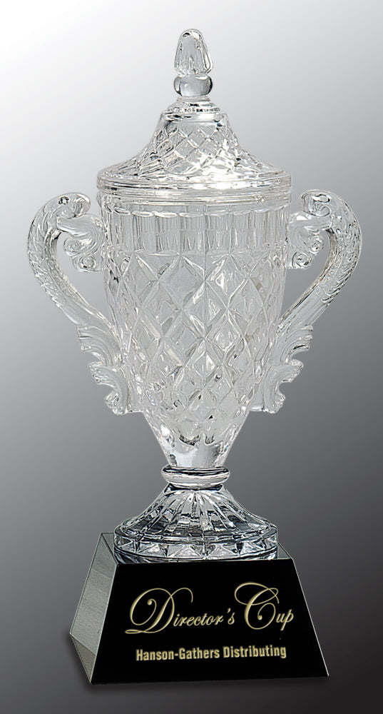 Crystal Cup on Black Pedestal Base