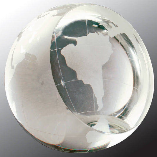 Crystal Globe Paperweight