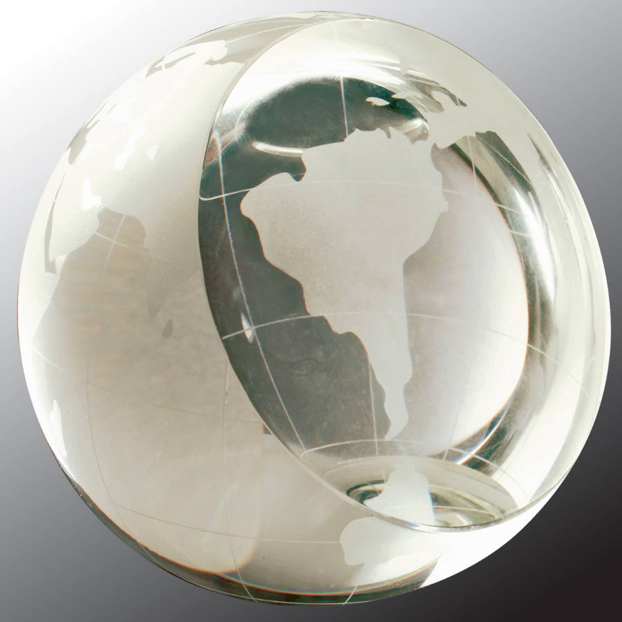 Crystal Globe Paperweight