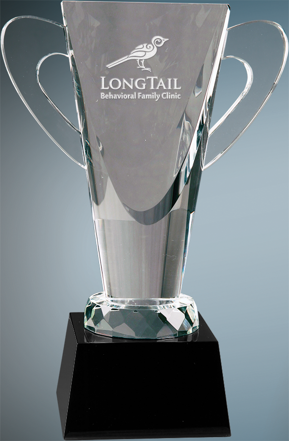 Crystal Cup on Black Pedestal Base