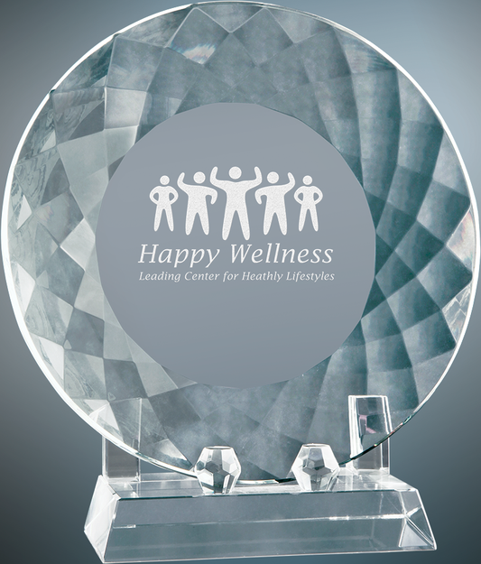 Crystal Plate with Base