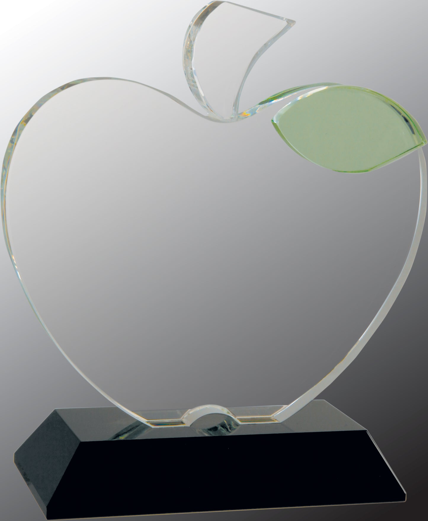 Crystal Apple on Black Base