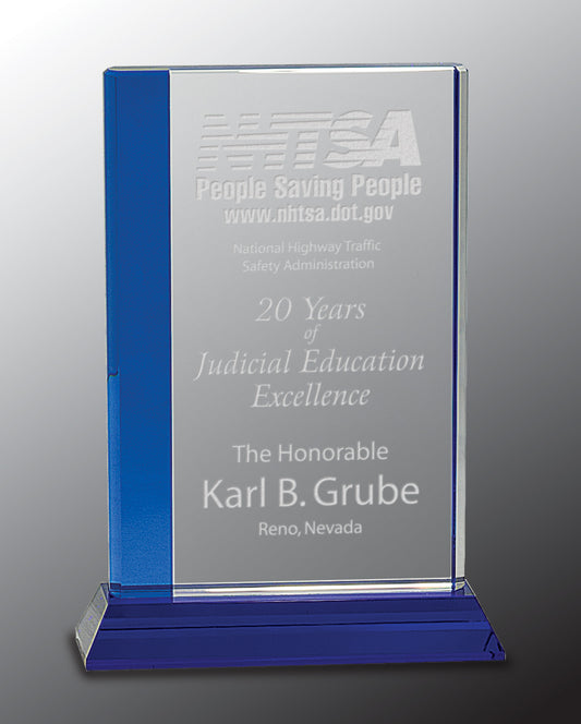 Blue Edge Crystal on Blue Base