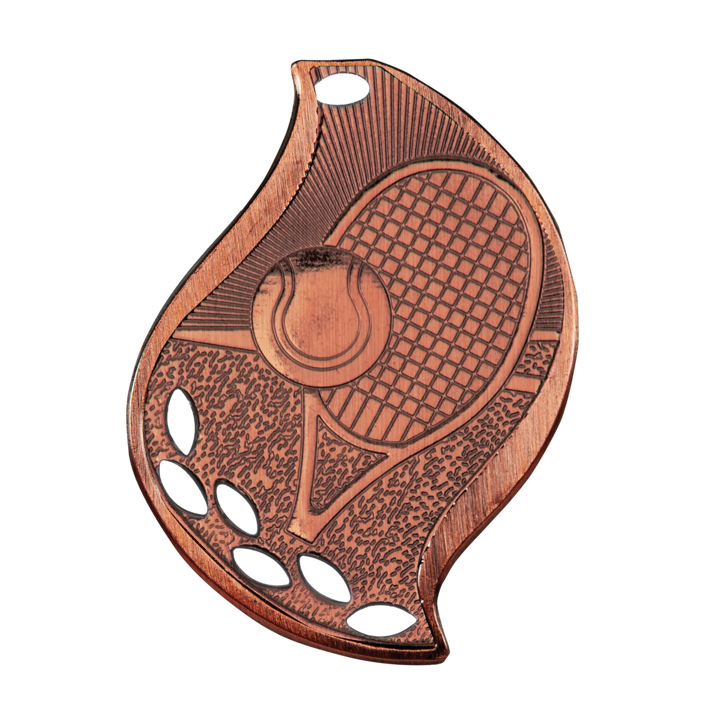 2 1/4" Tennis Laserable Flame Medal