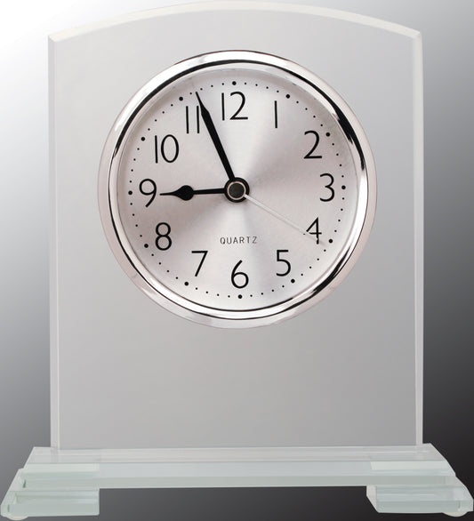 Square Arch Glass Clock