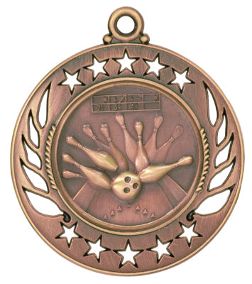 2 1/4" Bowling Galaxy Medal