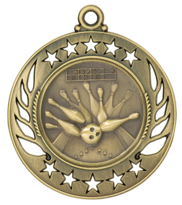 2 1/4" Bowling Galaxy Medal