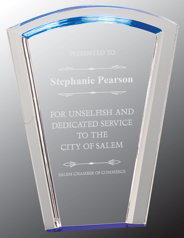 Blue Fan Halo Acrylic