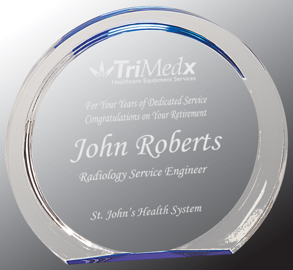 Blue Round Halo Acrylic