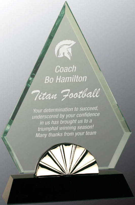 Diamond Horizon Glass with Black Base