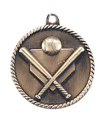 2" Baseball/Softball High Relief Medal