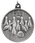 2" Bowling High Relief Medal