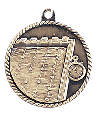 2" Swimming High Relief Medal