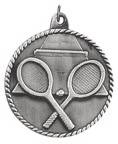 2" Tennis High Relief Medal