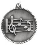 2" Music High Relief Medal