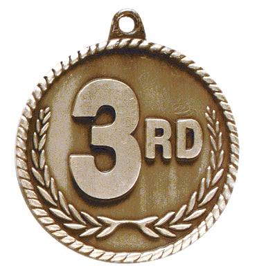 2" 1st/2nd/3rd Place High Relief Medal