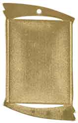 1 3/4" x 2 3/4" Rectangular Insert Holder Medal