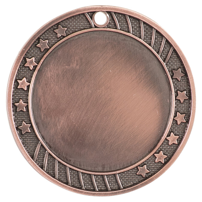 2 3/4" 12-Star 2" Insert Holder Medal