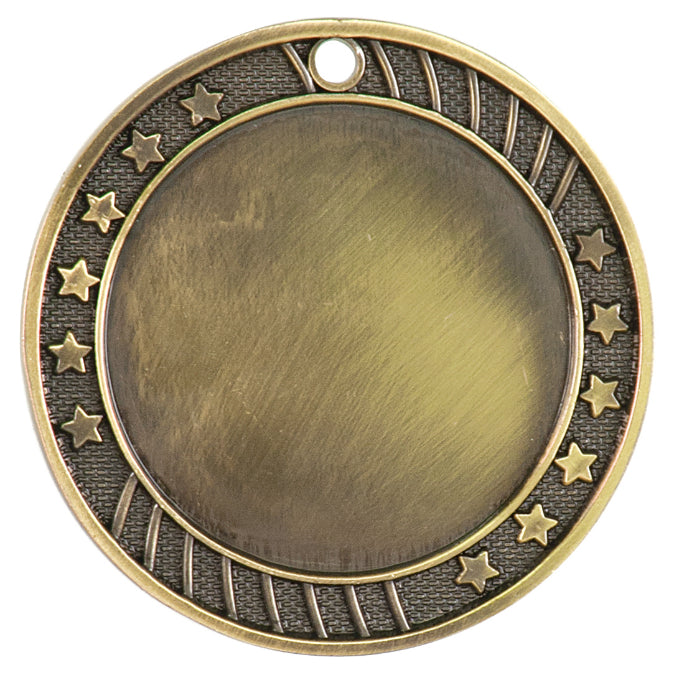2 3/4" 12-Star 2" Insert Holder Medal