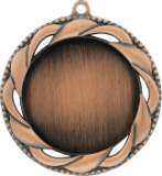2 3/4" Rosette 2" Insert Holder Medal