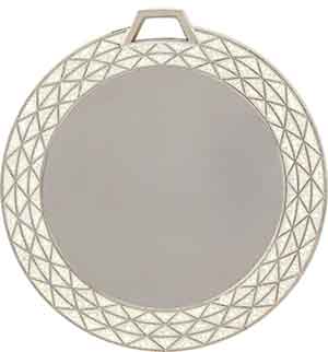 2 3/4" White Bling 2" Insert Holder Medal