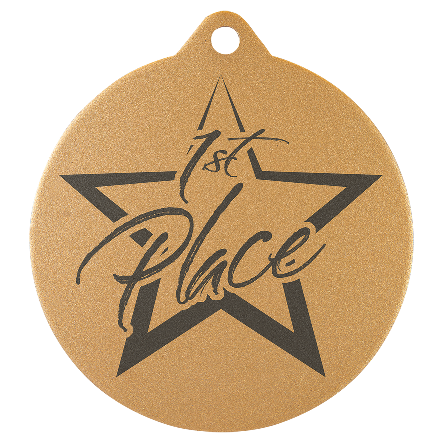 2" Custom Laserable Bronze Medal
