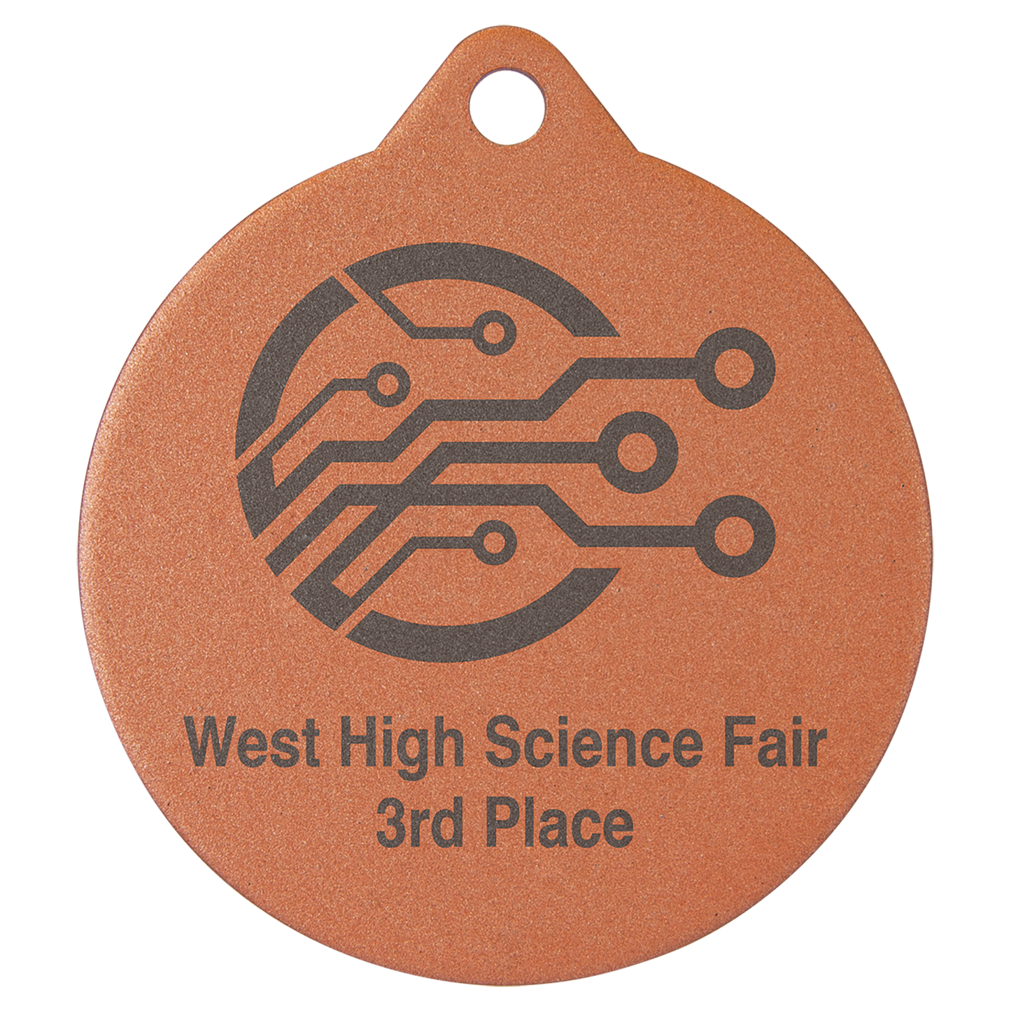 2 3/4" Laserable Bronze Medal
