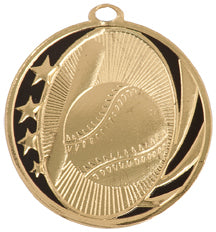2" Baseball/Softball Laserable MidNite Star Medal