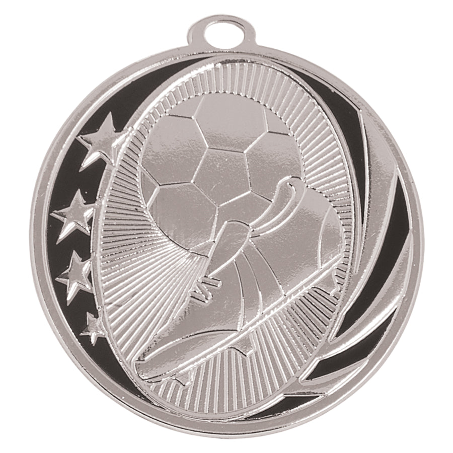 2" Soccer Laserable MidNite Star Medal