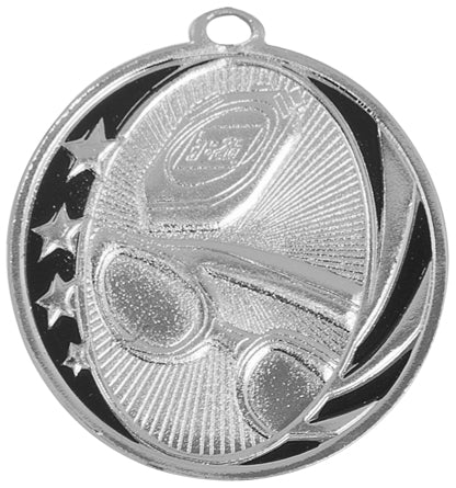 2" Swimming Laserable MidNite Star Medal