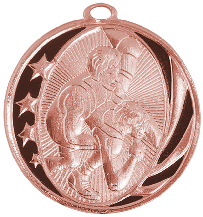 2" Wrestling Laserable MidNite Star Medal