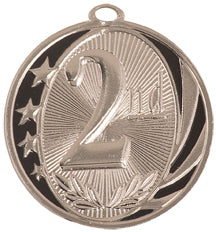 2" 1st/2nd/3rd Place Laserable MidNite Star Medal