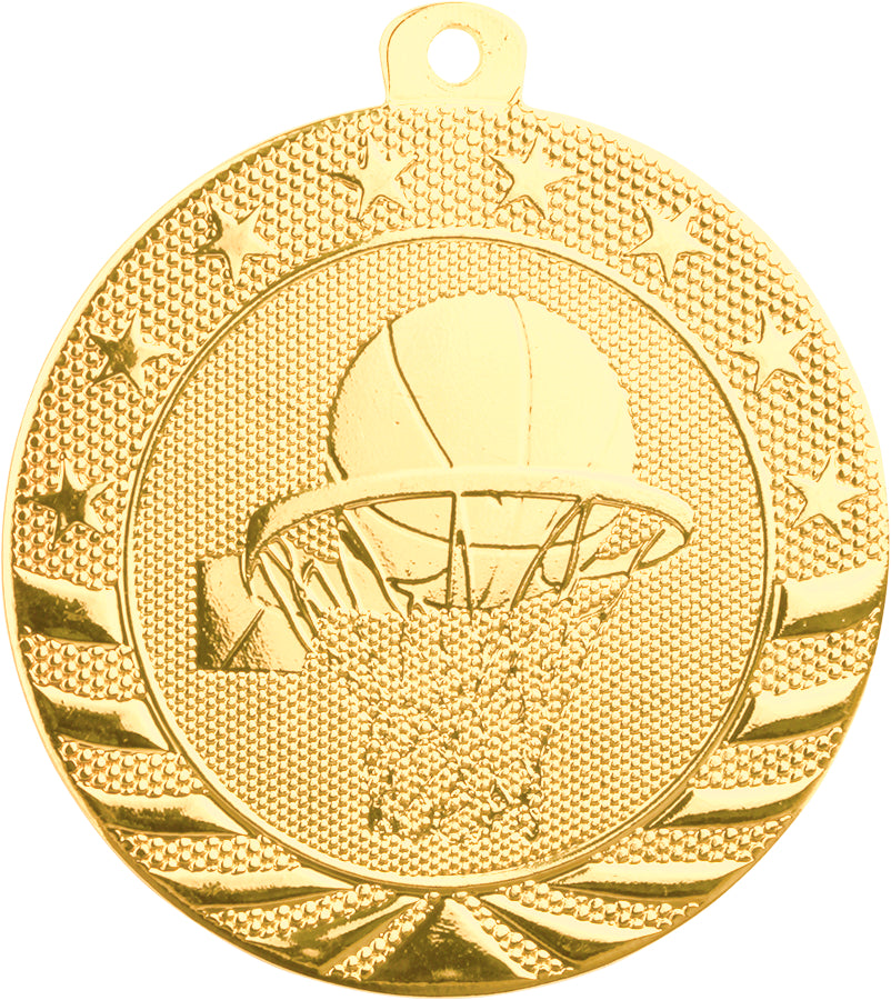 2" Basketball Starbrite Medal