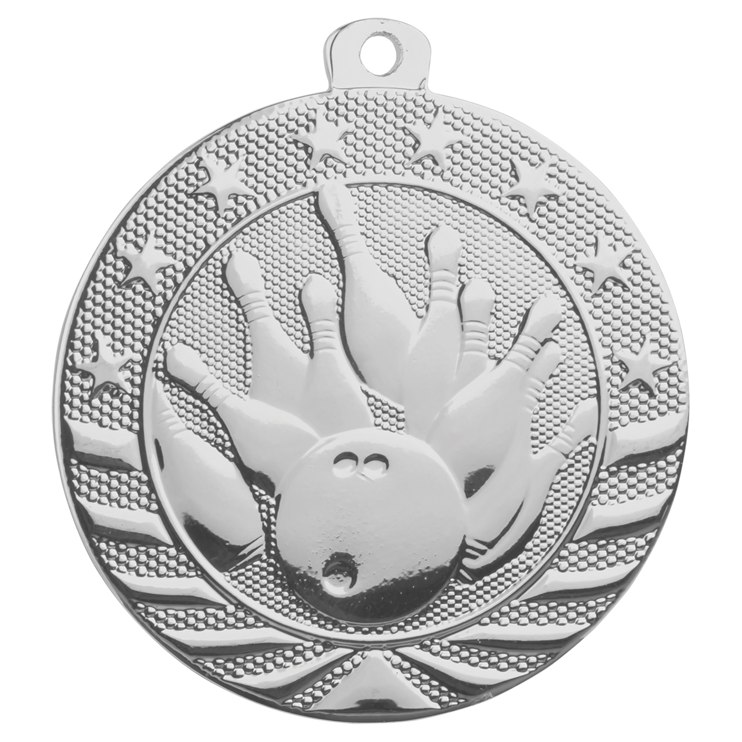 2" Bowling Starbrite Medal