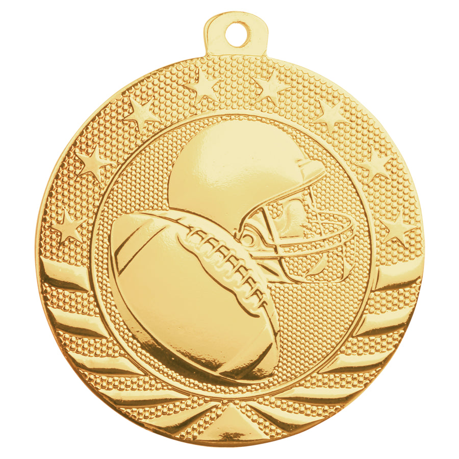 2" Football Starbrite Medal