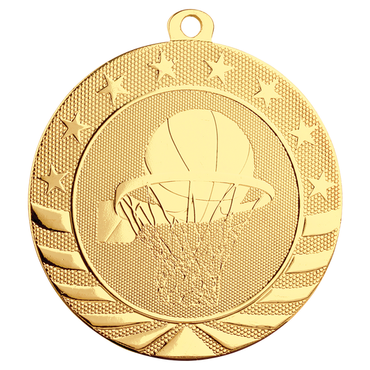2 3/4" Basketball Starbrite Medal