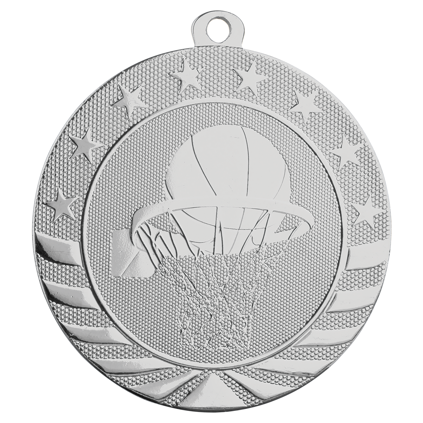 2 3/4" Basketball Starbrite Medal