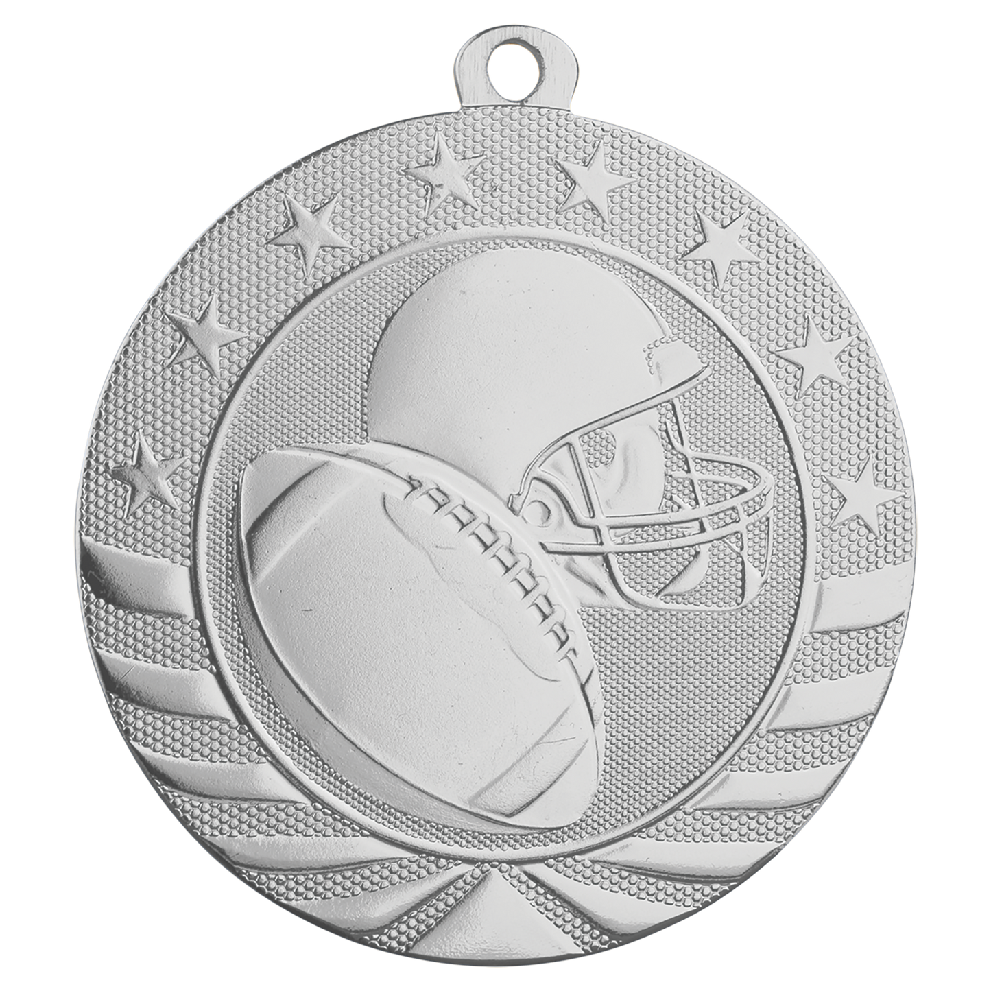 2 3/4" Football Starbrite Medal