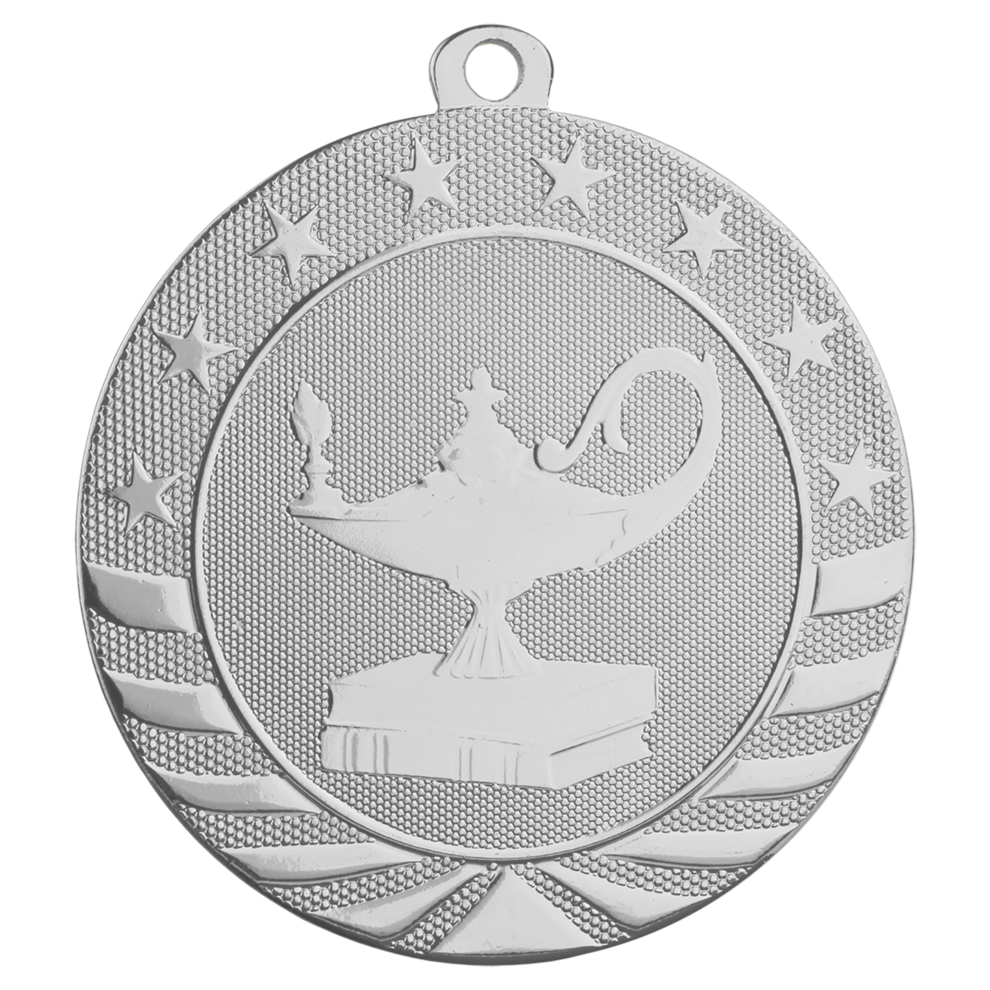 2 3/4" Lamp of Knowledge Starbrite Medal