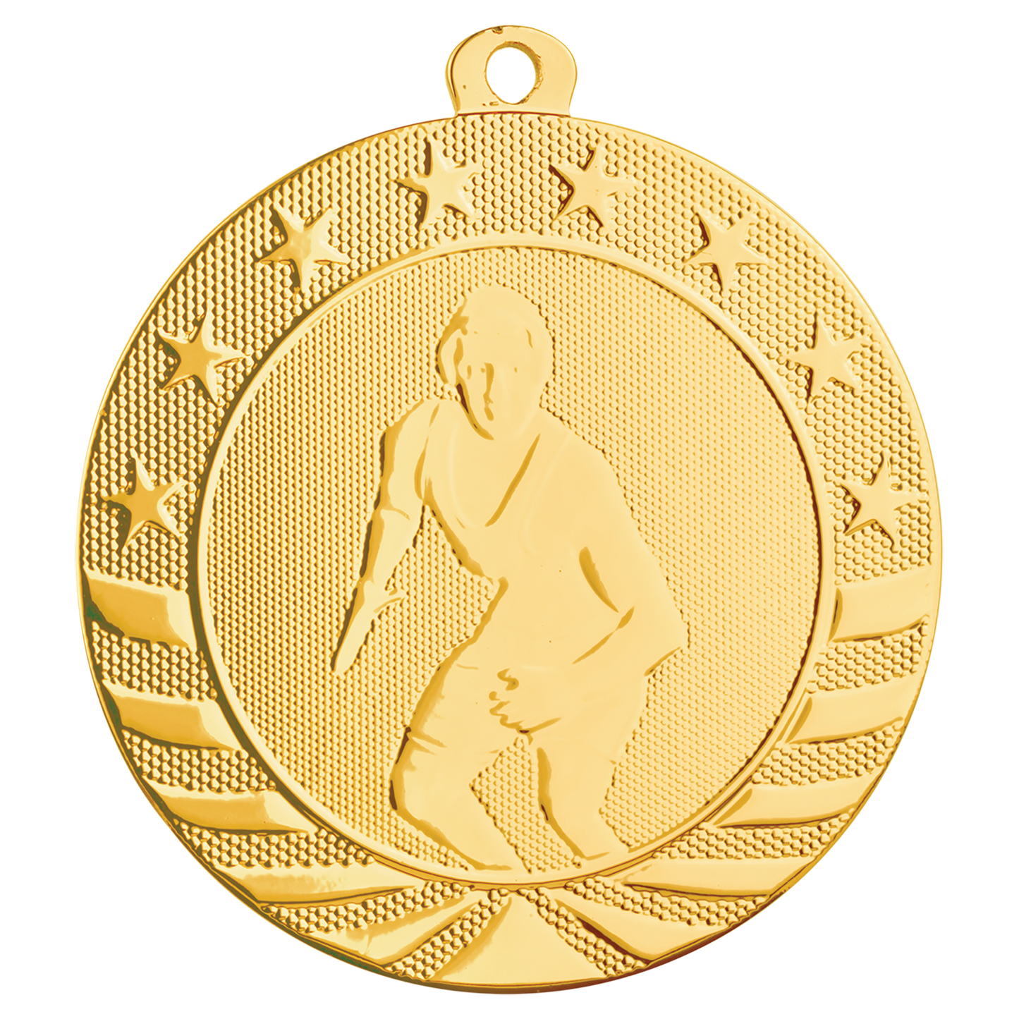 2 3/4" Wrestling Starbrite Medal