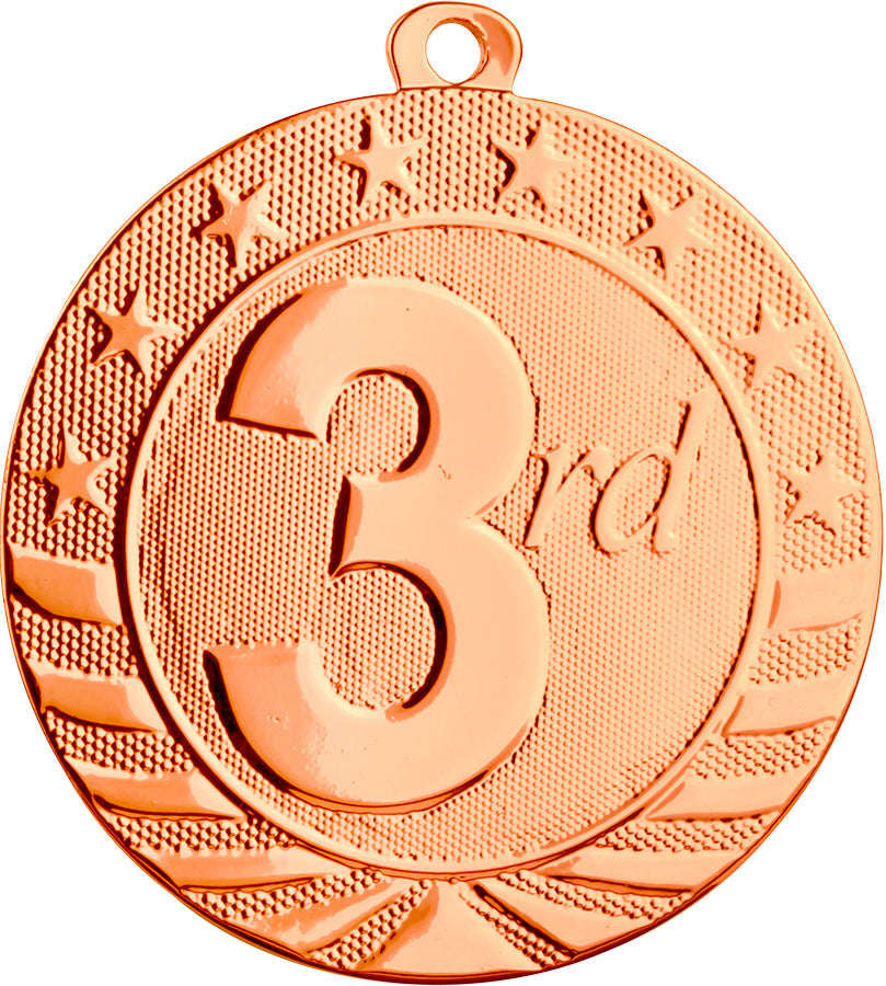 2 3/4" 1st/2nd/3rd Place Starbrite Medal