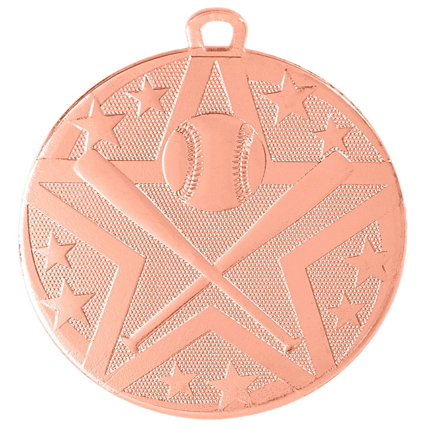 2" Bronze Superstar Baseball/Softball Medal