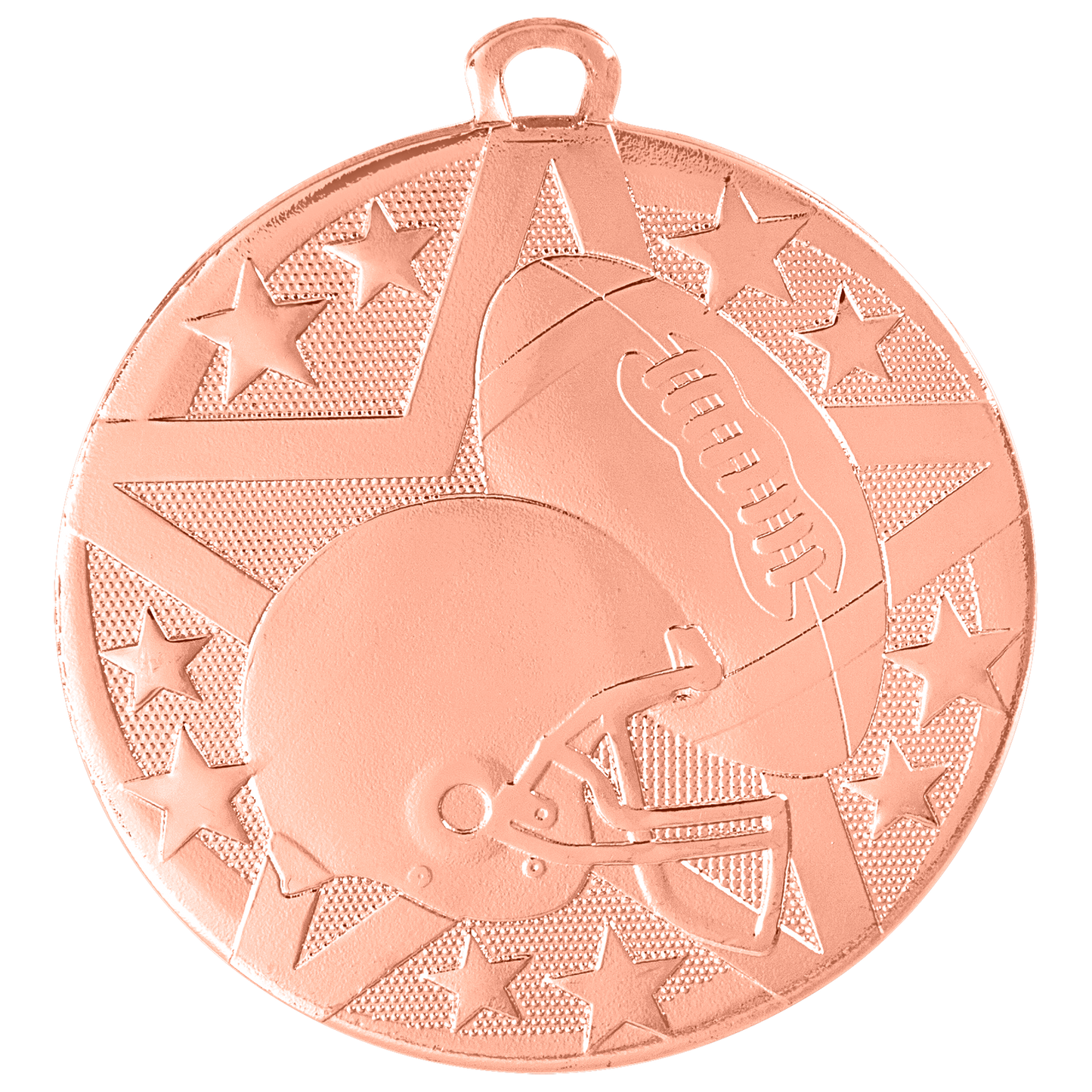 2" Bronze Superstar Football Medal