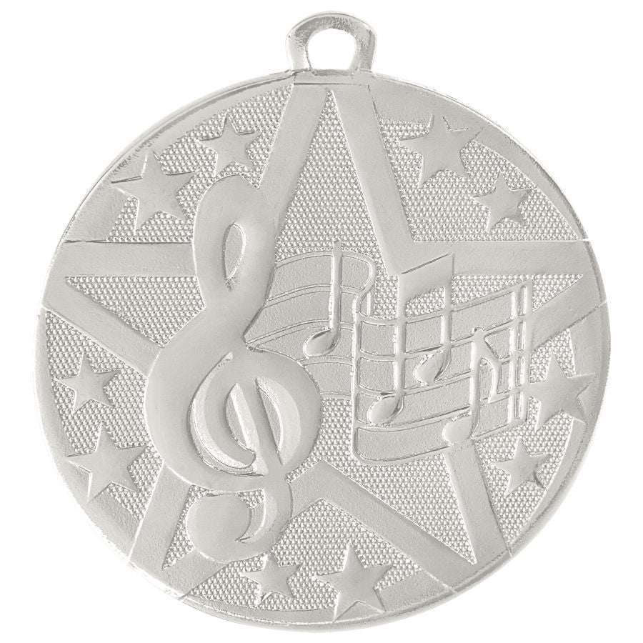 2" Bronze Superstar Music Medal