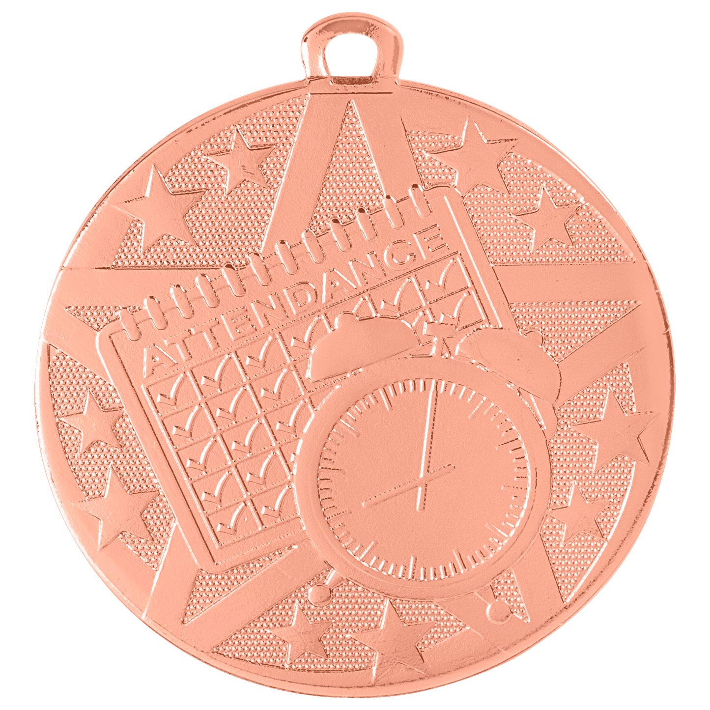 2" Bronze Superstar Perfect Attendance Medal