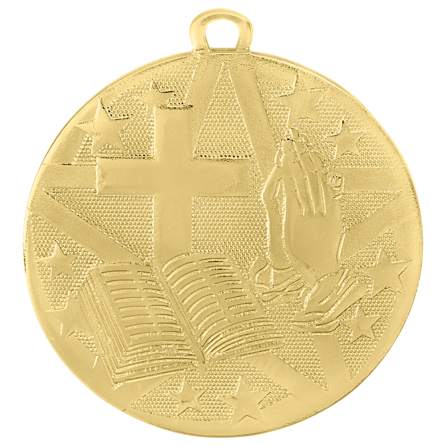 2" Bronze Superstar Religion Medal