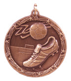 1 3/4" Soccer Shooting Star Medal